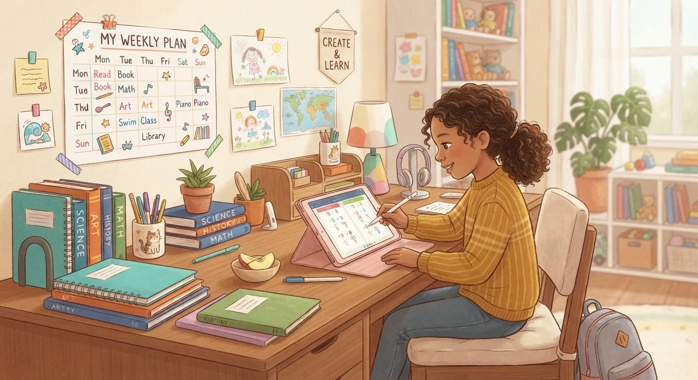 Setting Up a Free Home Learning Routine Using Digital Tools